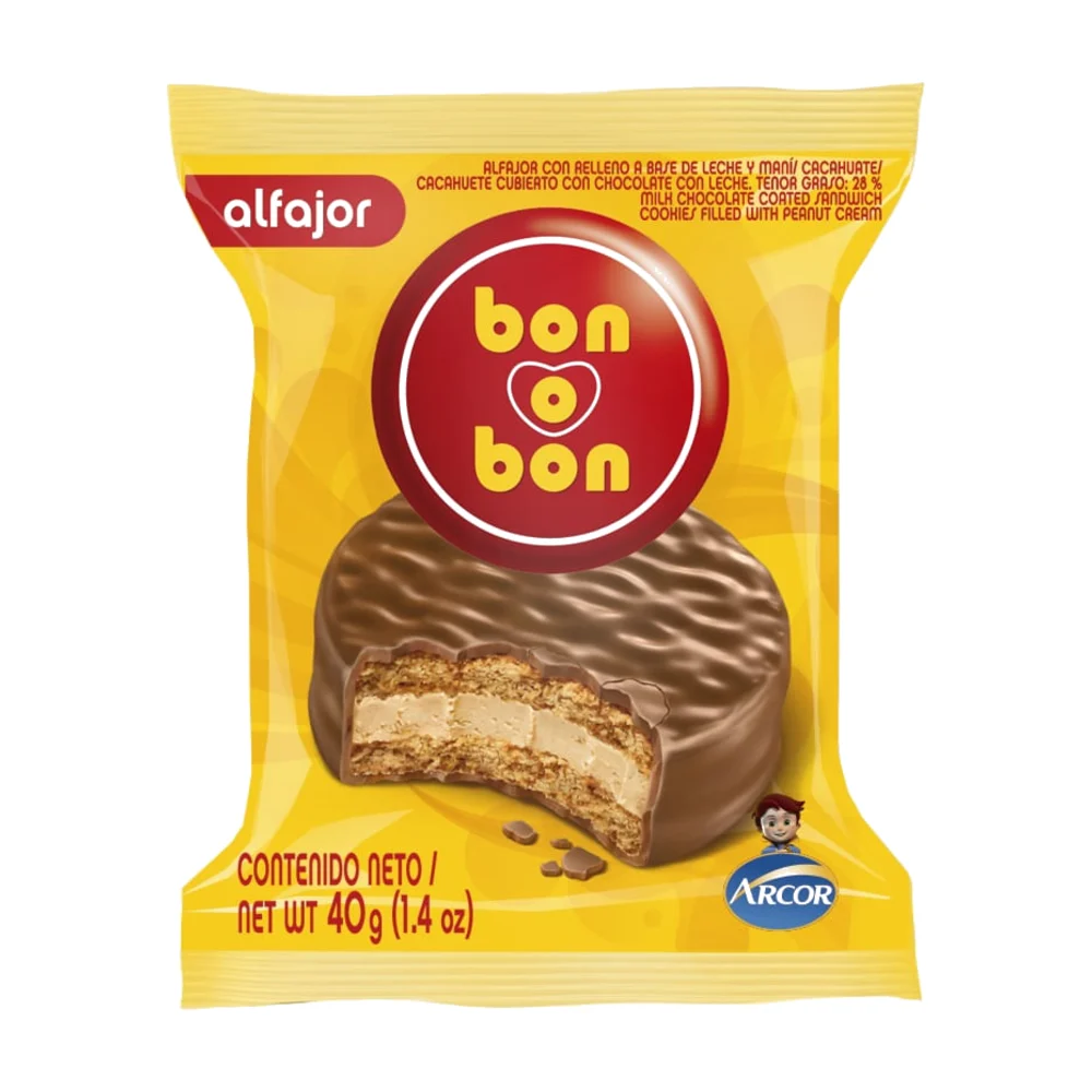 Alfajor Bon O Bon Amarillo 40g